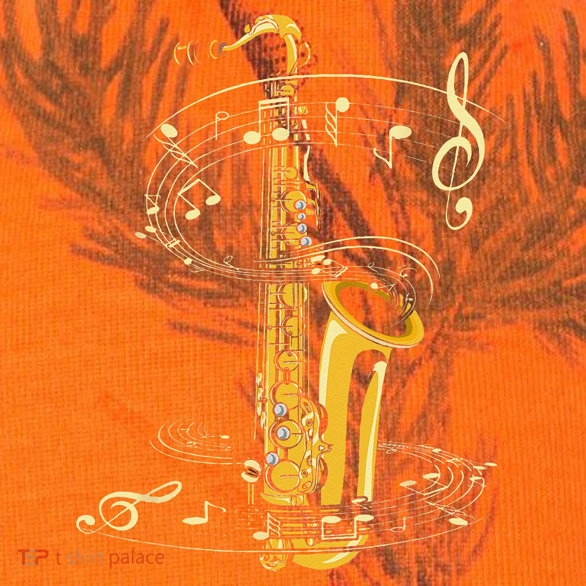 Music Notes Treble Clef Saxophonist Jazz Musician Saxophone Kati Licensed 12" Camo Cuffed Beanie
