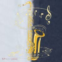 Music Notes Treble Clef Saxophonist Jazz Musician Saxophone Sport-Tek Competitor United Soccer Jersey thumb 4