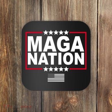 Maga Nation Usa Flag Coaster