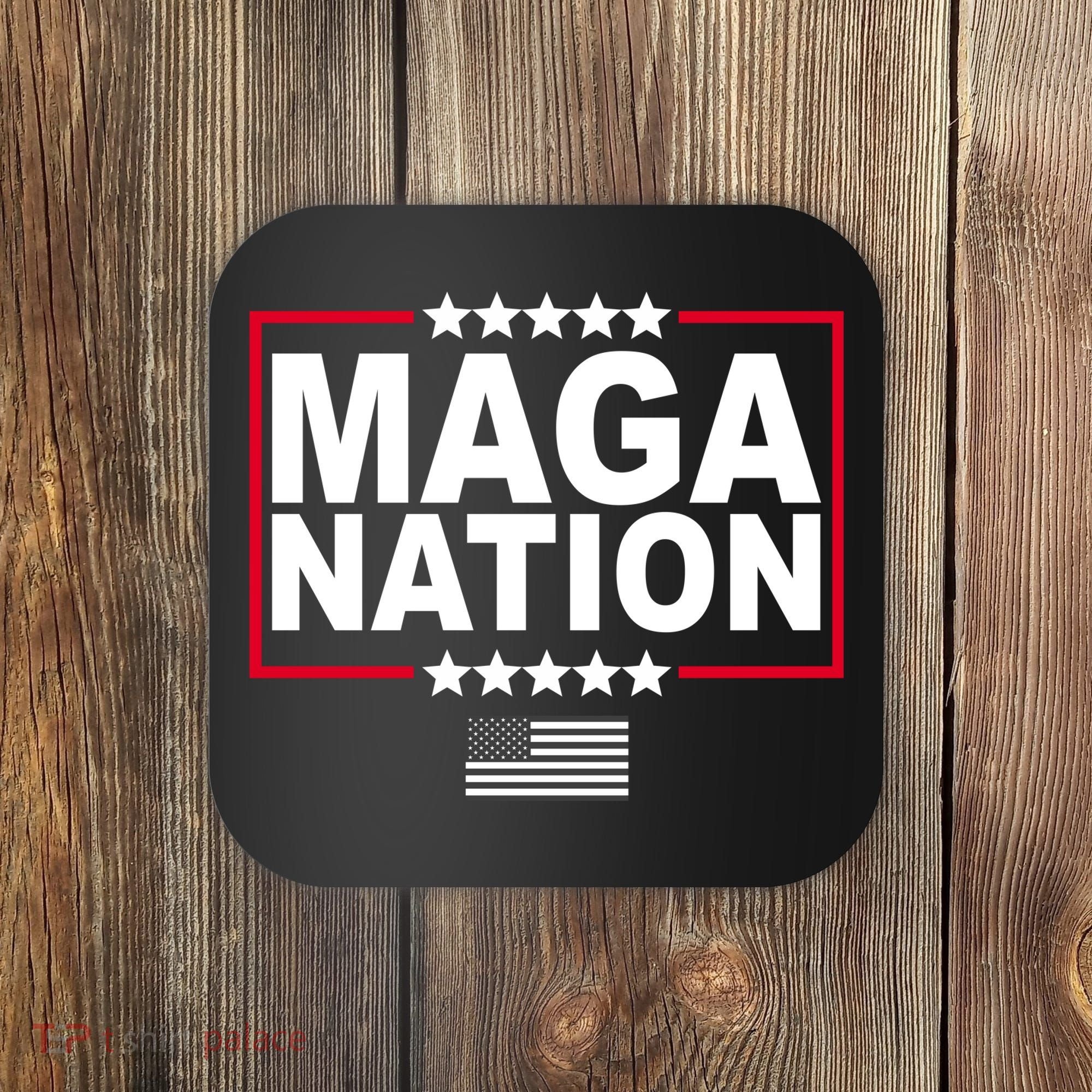 Maga Nation Usa Flag Coaster