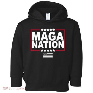 Maga Nation Usa Flag Toddler Hoodie