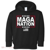 Maga Nation Usa Flag Toddler Hoodie thumb 0
