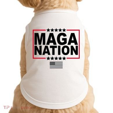 Maga Nation Usa Flag Doggie Tank
