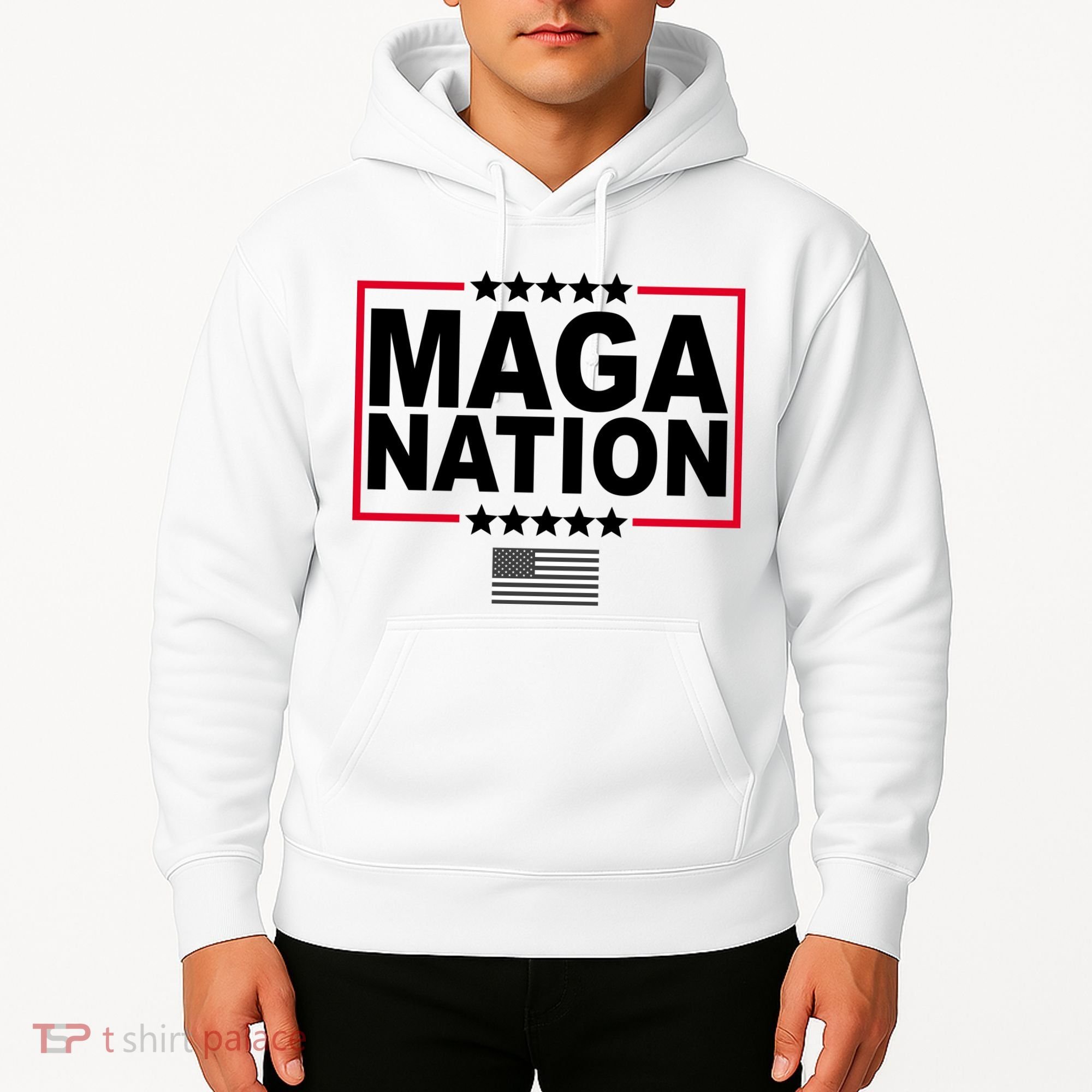 Maga Nation Usa Flag Hoodie