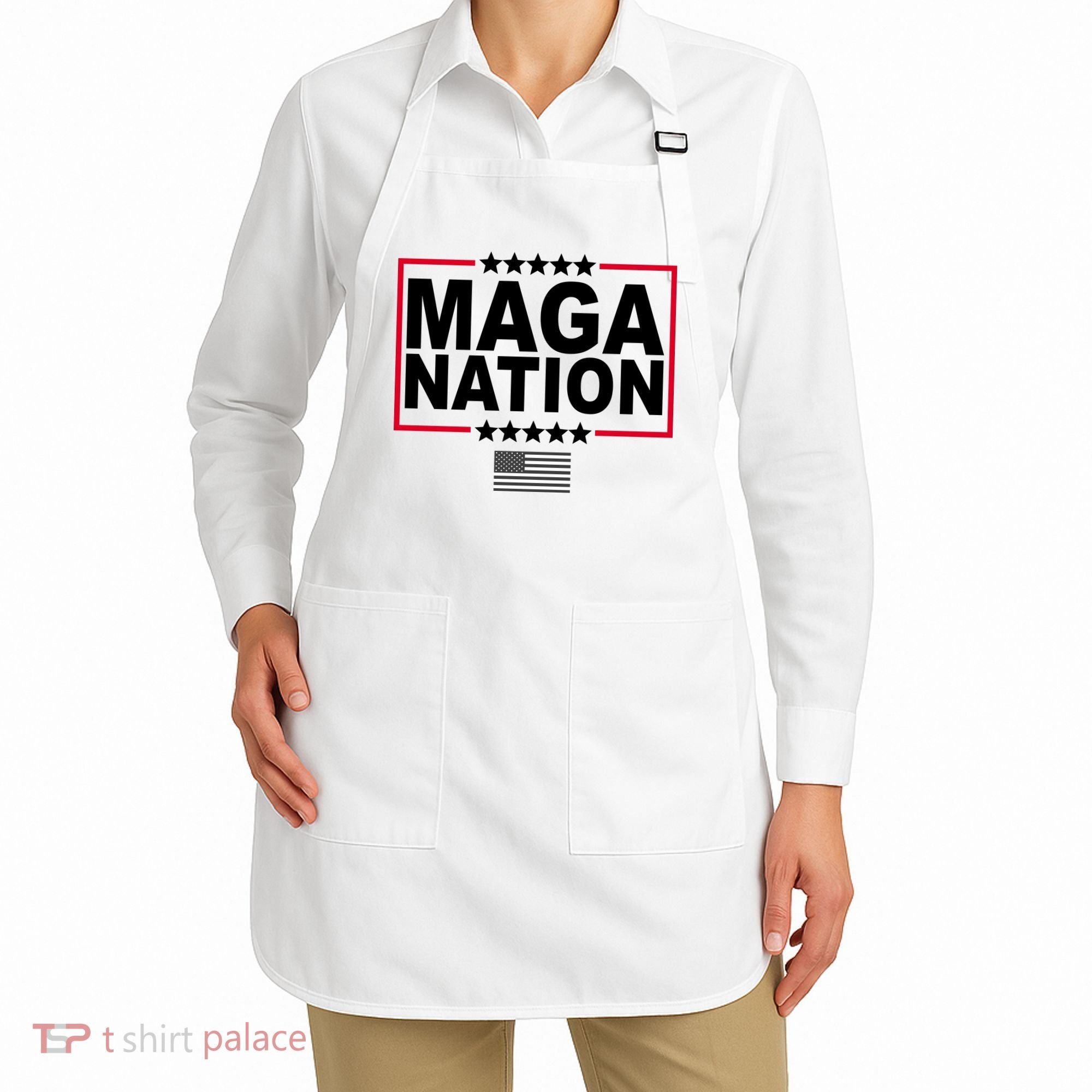 Maga Nation Usa Flag Apron