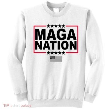 Maga Nation Usa Flag Sweatshirt