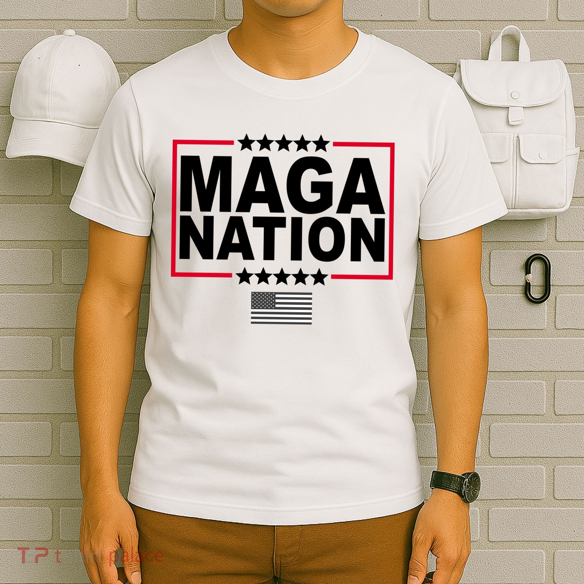 Maga Nation Usa Flag T-Shirt