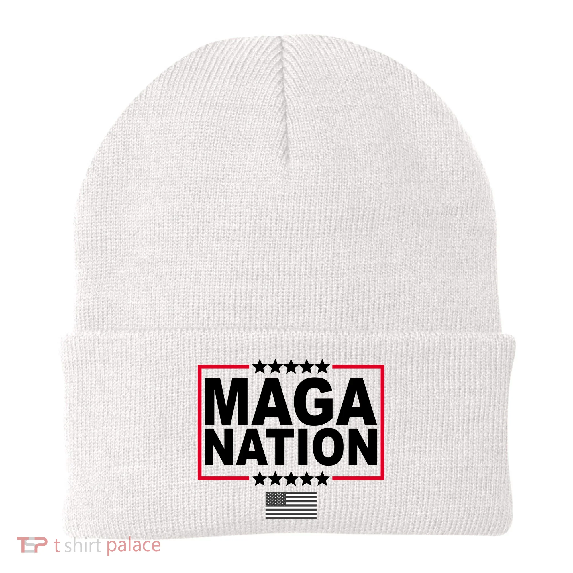 Maga Nation Usa Flag Beanie