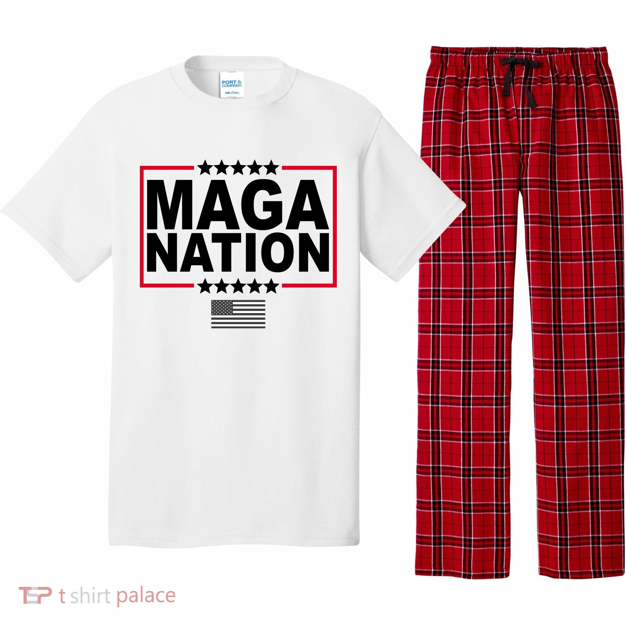 Maga Nation Usa Flag Pajama Set