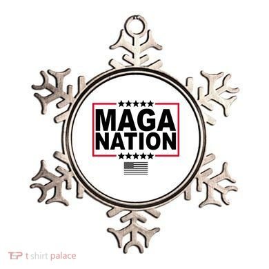 Maga Nation Usa Flag Ornament
