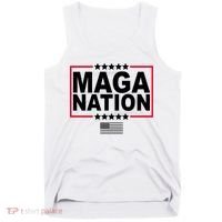 Maga Nation Usa Flag Tank Top thumb 0