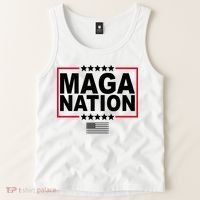 Maga Nation Usa Flag Tank Top thumb 2