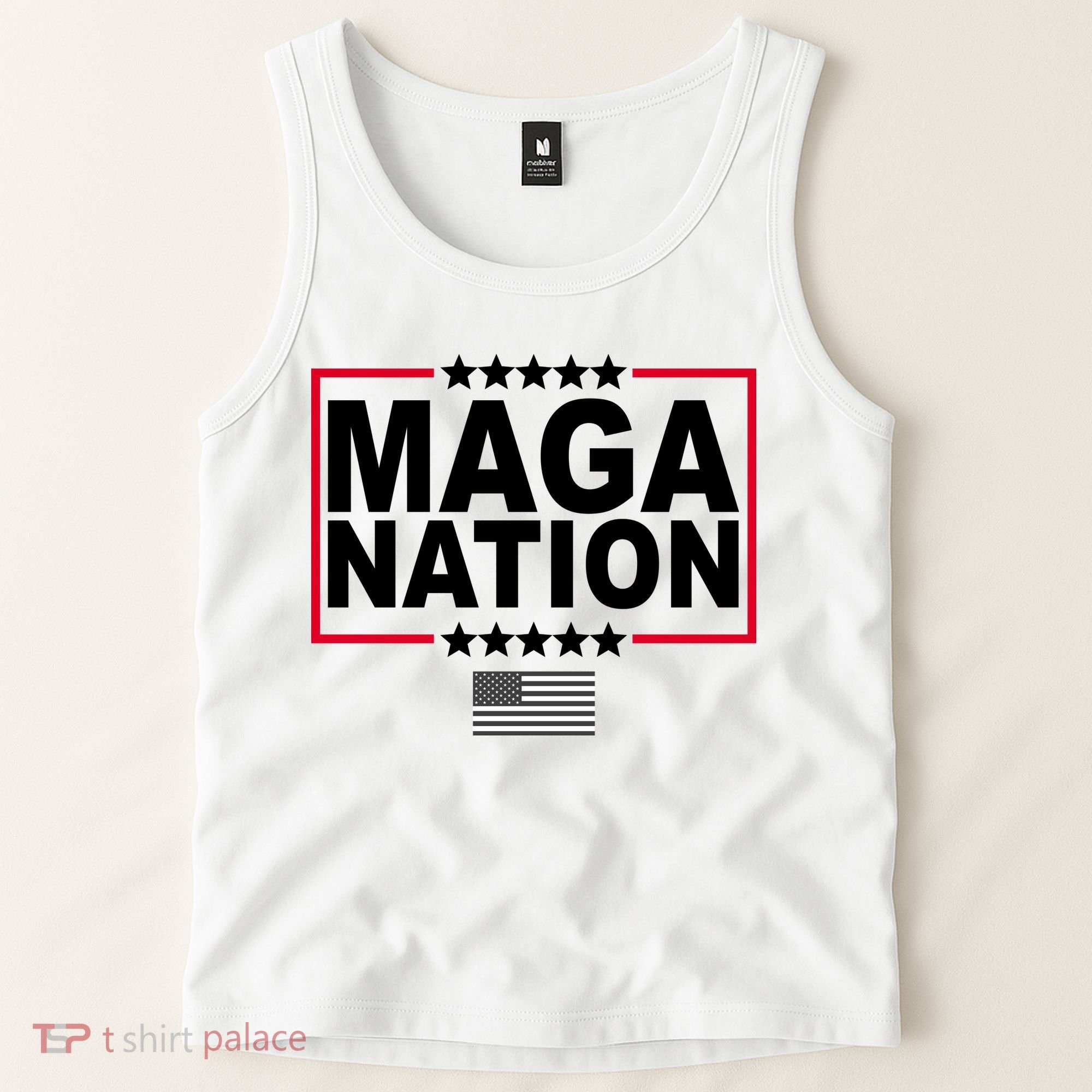 Maga Nation Usa Flag Tank Top