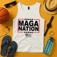 Maga Nation Usa Flag Tank Top thumb 4