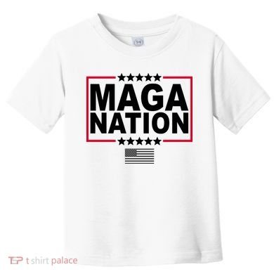 Maga Nation Usa Flag Toddler T-Shirt