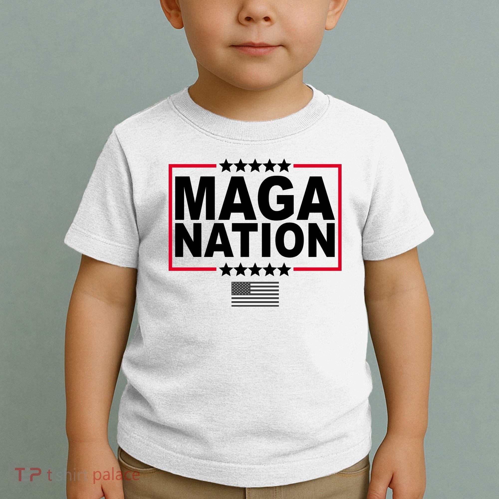 Maga Nation Usa Flag Toddler T-Shirt