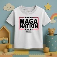 Maga Nation Usa Flag Toddler T-Shirt thumb 3