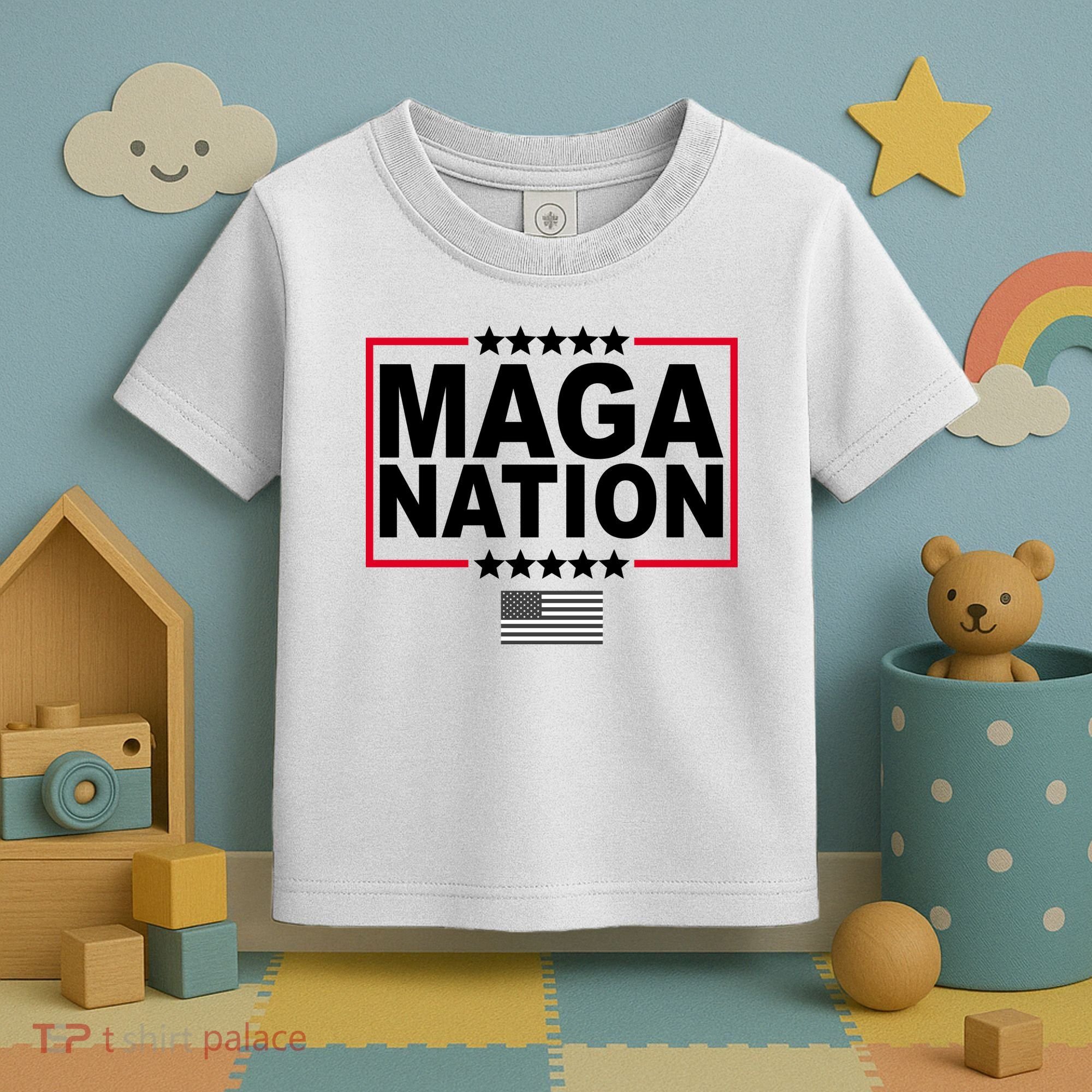 Maga Nation Usa Flag Toddler T-Shirt