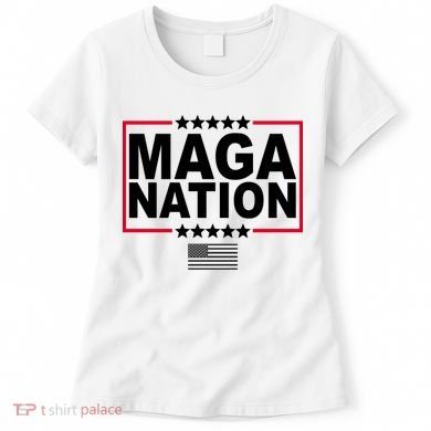 Maga Nation Usa Flag Women's T-Shirt