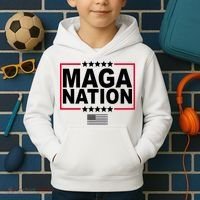Maga Nation Usa Flag Kids Hoodie thumb 2