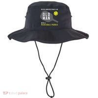 Mens Never Underestimate An Old Man Pickleball Paddle Gift TShirt Bucket Hat thumb 0