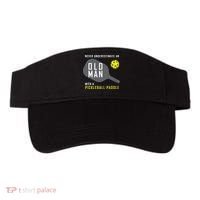 Mens Never Underestimate An Old Man Pickleball Paddle Gift TShirt Visor thumb 0