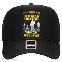 Mens Never Underestimate An OLD MAN Vietnam Veteran Gift Hat thumb 0