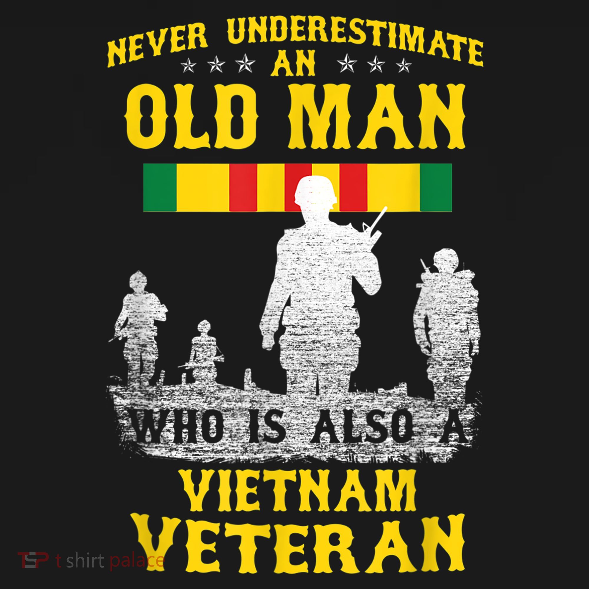 Mens Never Underestimate An OLD MAN Vietnam Veteran Gift Toddler Hoodie