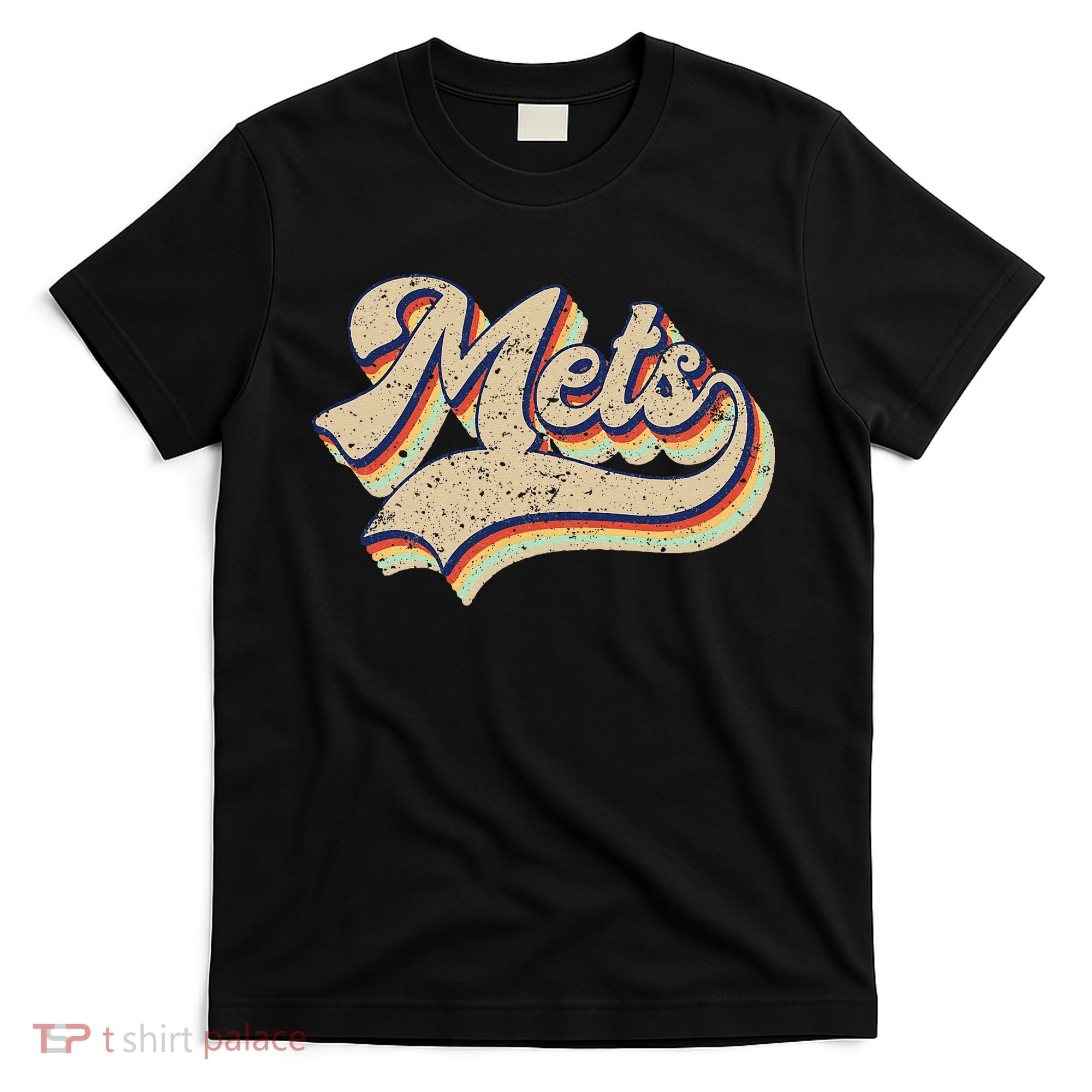 Mets Name Vintage Retro Baseball Lovers Baseball Fans T-Shirt