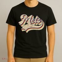 Mets Name Vintage Retro Baseball Lovers Baseball Fans T-Shirt thumb 3