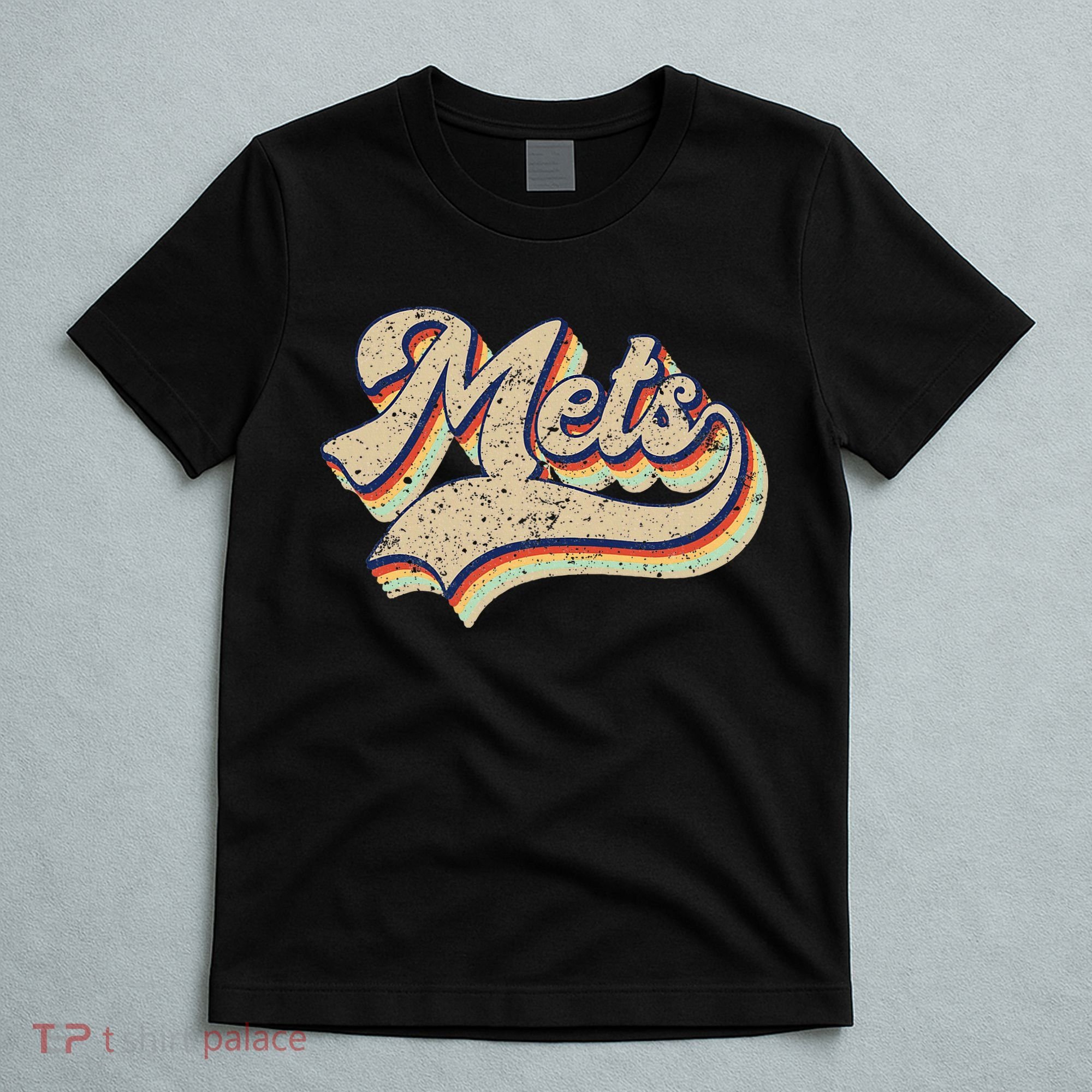 Mets Name Vintage Retro Baseball Lovers Baseball Fans T-Shirt