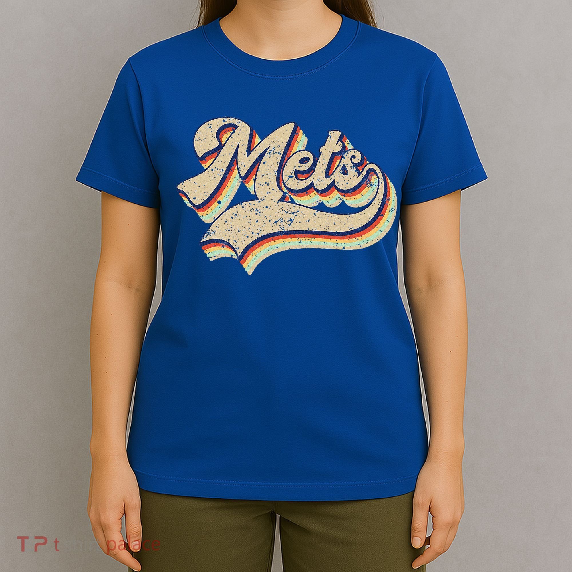 Mets Name Vintage Retro Baseball Lovers Baseball Fans T-Shirt