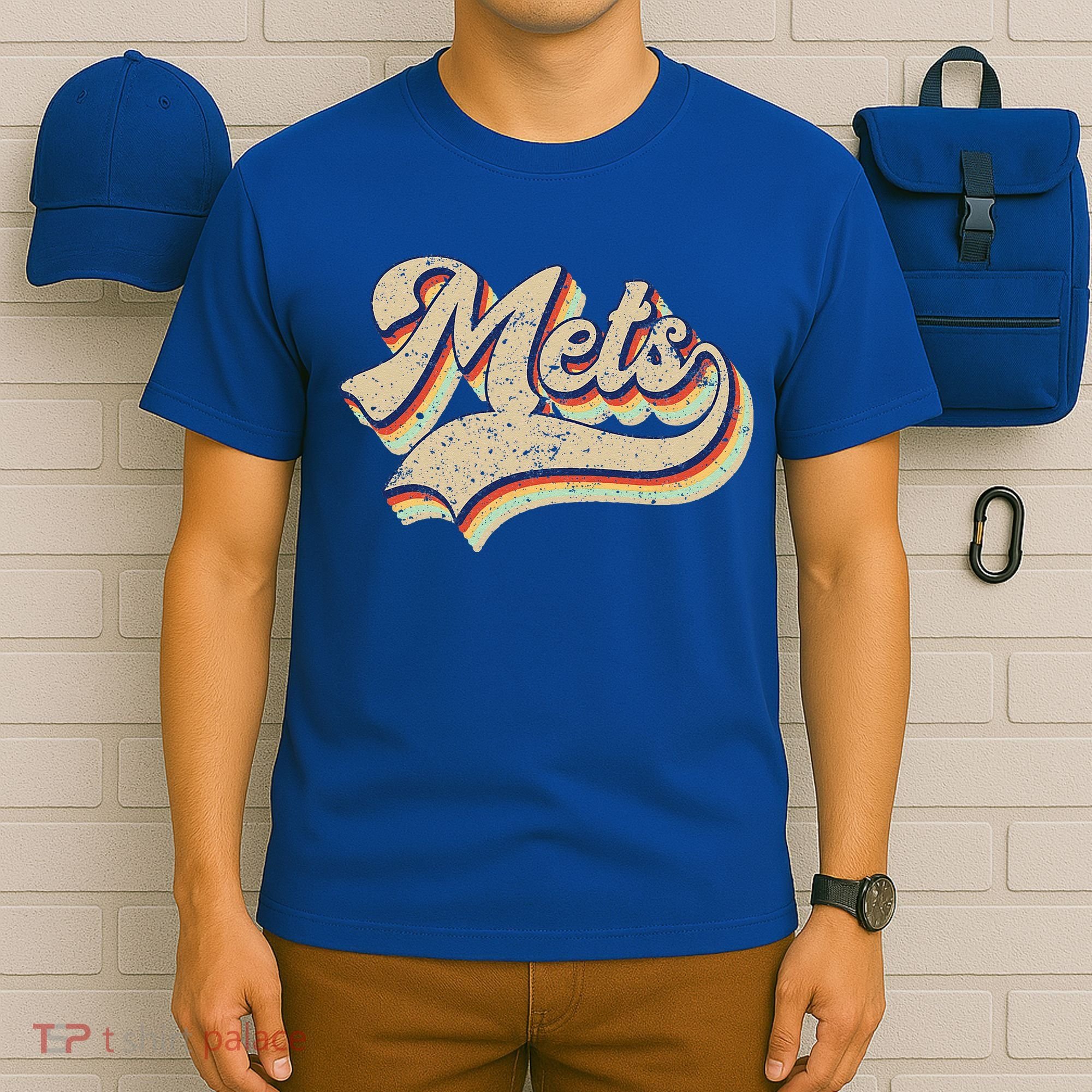 Mets Name Vintage Retro Baseball Lovers Baseball Fans T-Shirt