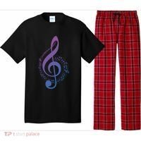 Music Note White Treble Clef Musical Symbol For Musician Gift Pajama Set thumb 0