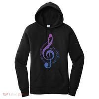 Music Note White Treble Clef Musical Symbol For Musician Gift Women's Hoodie thumb 0
