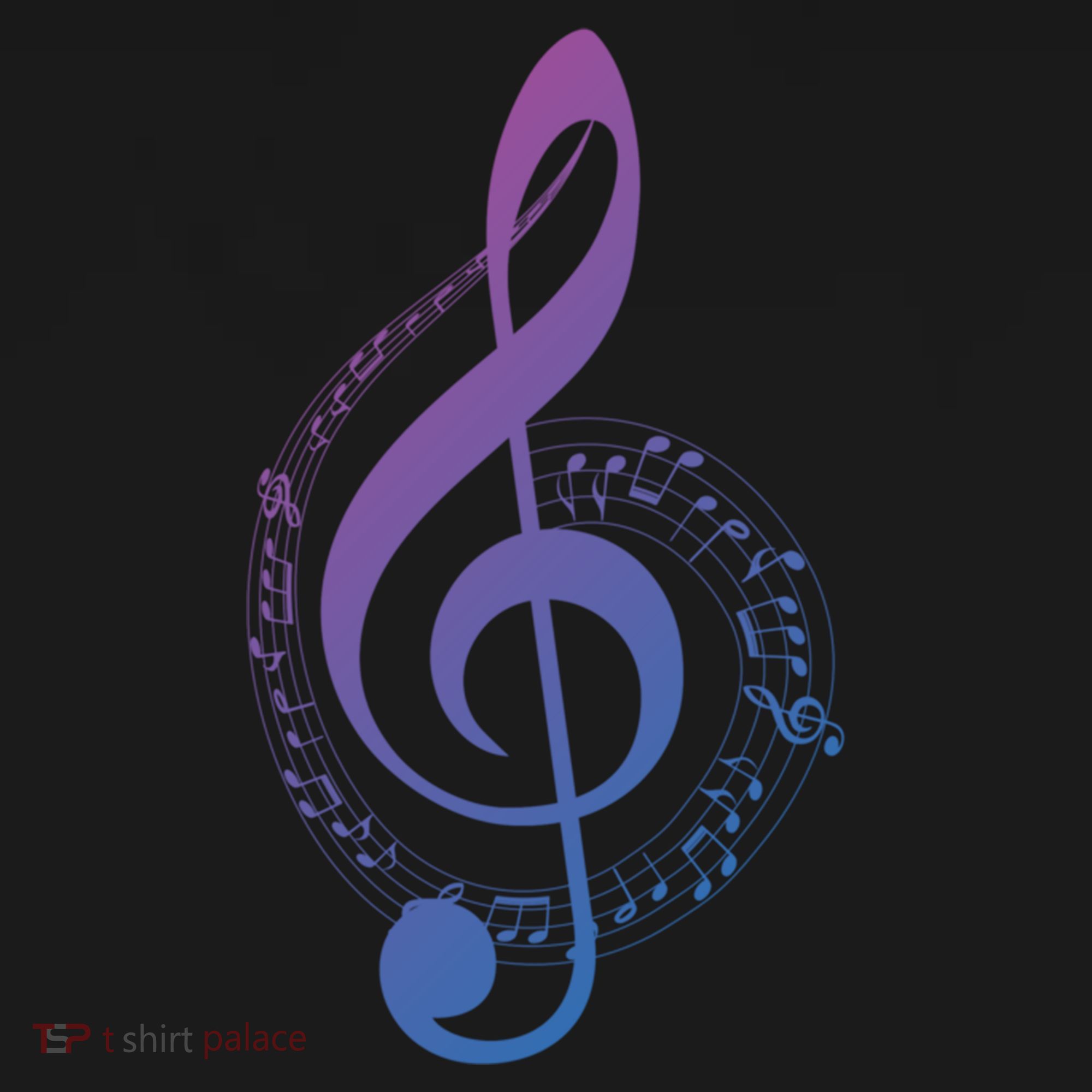 Music Note White Treble Clef Musical Symbol For Musician Gift Women's Hoodie