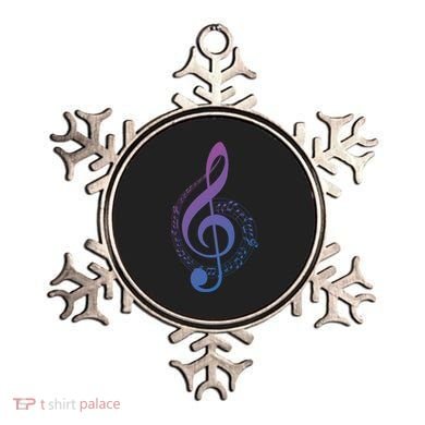 Music Note White Treble Clef Musical Symbol For Musician Gift Ornament
