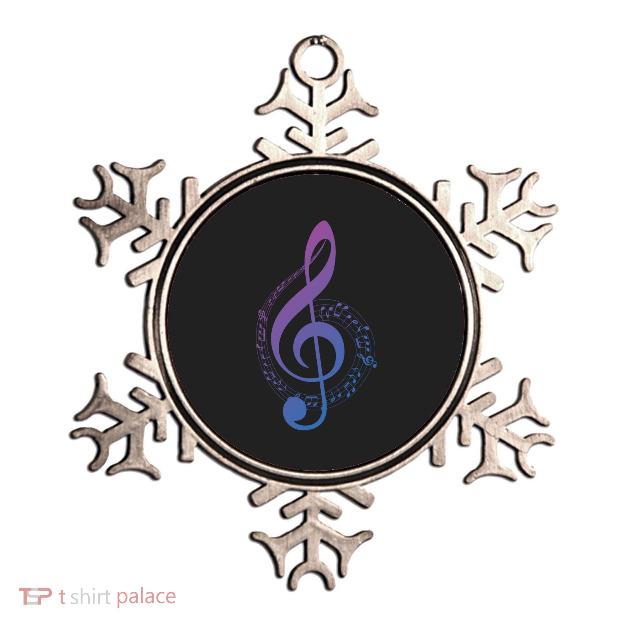 Music Note White Treble Clef Musical Symbol For Musician Gift Ornament