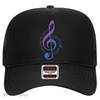 Music Note White Treble Clef Musical Symbol For Musician Gift Hat thumb 0