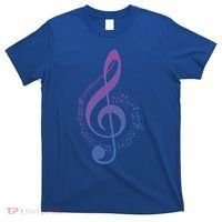 Music Note White Treble Clef Musical Symbol For Musician Gift T-Shirt thumb 0