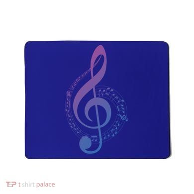 Music Note White Treble Clef Musical Symbol For Musician Gift Mousepad