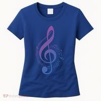 Music Note White Treble Clef Musical Symbol For Musician Gift Women's T-Shirt thumb 0