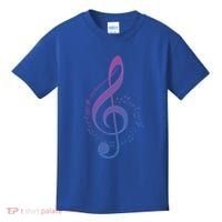 Music Note White Treble Clef Musical Symbol For Musician Gift Kids T-Shirt thumb 0