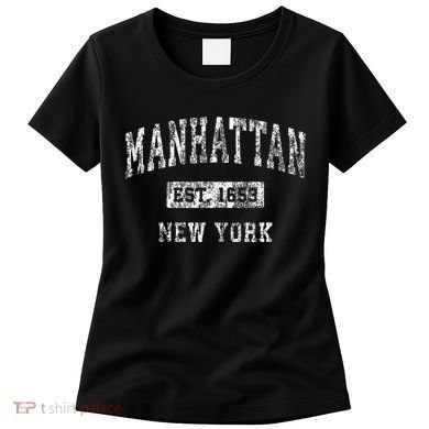 Manhattan New York Ny Vintage Established Women's T-Shirt