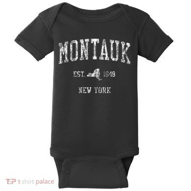 Montauk New York Ny Baby Bodysuit