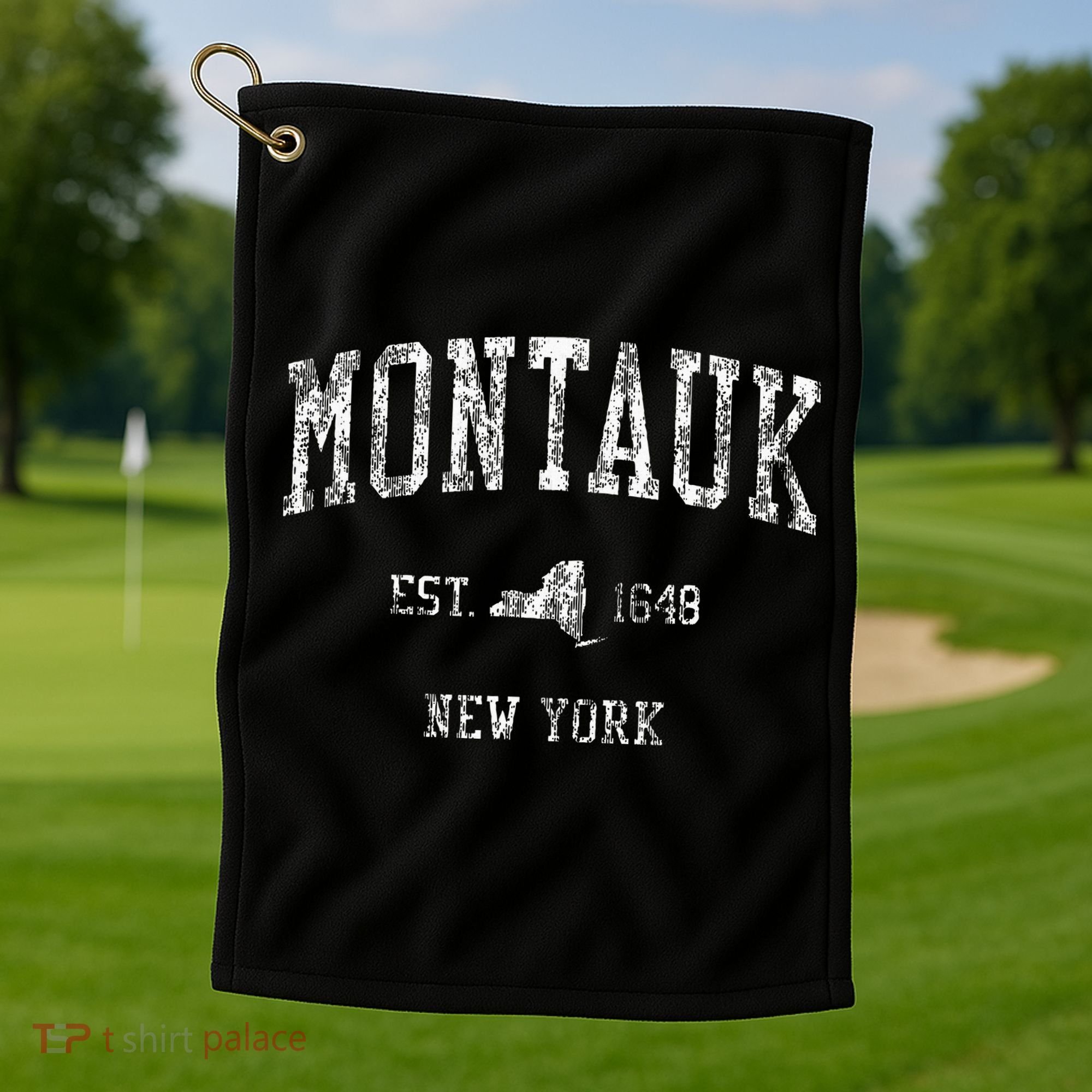 Montauk New York Ny Golf Towel