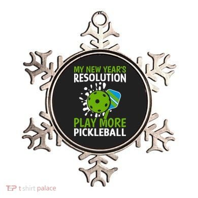 My New Year's Play More Pickleball Gift For Pickleball Lovers Ornament