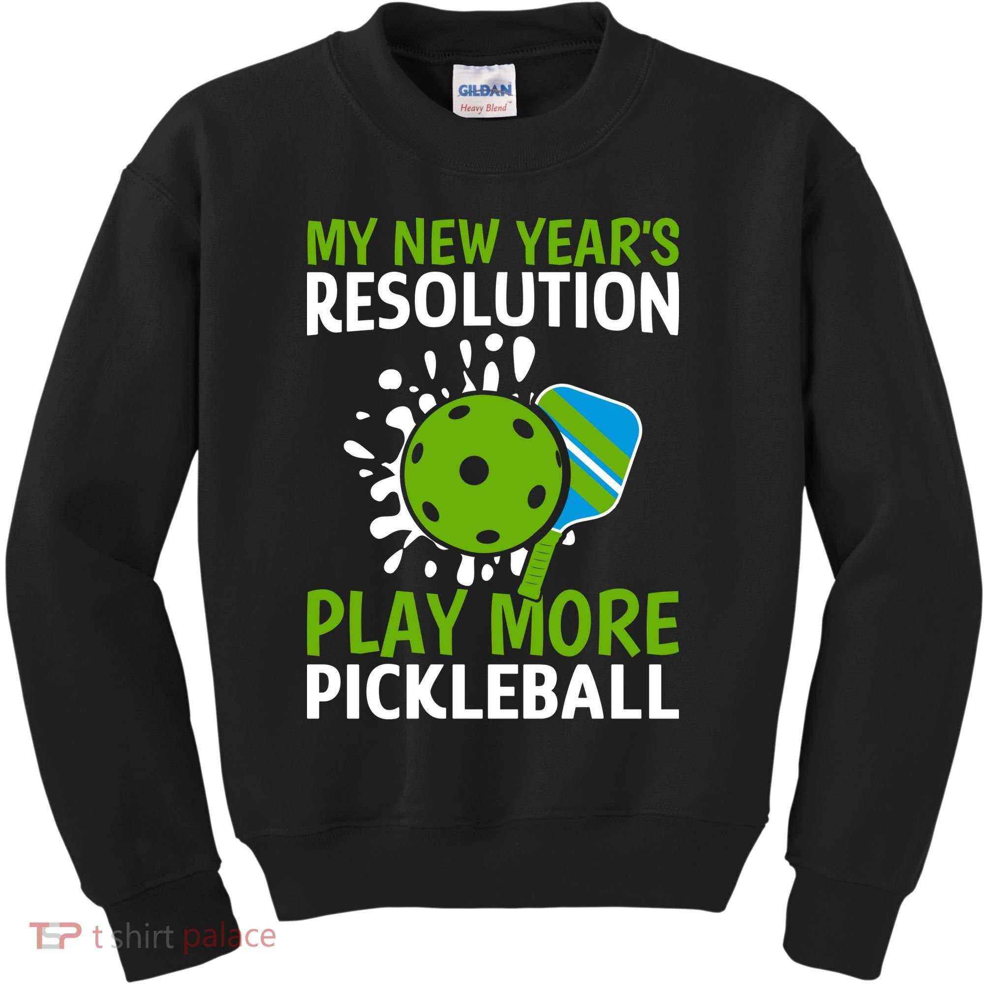 My New Year's Play More Pickleball Gift For Pickleball Lovers Kids Sweatshirt