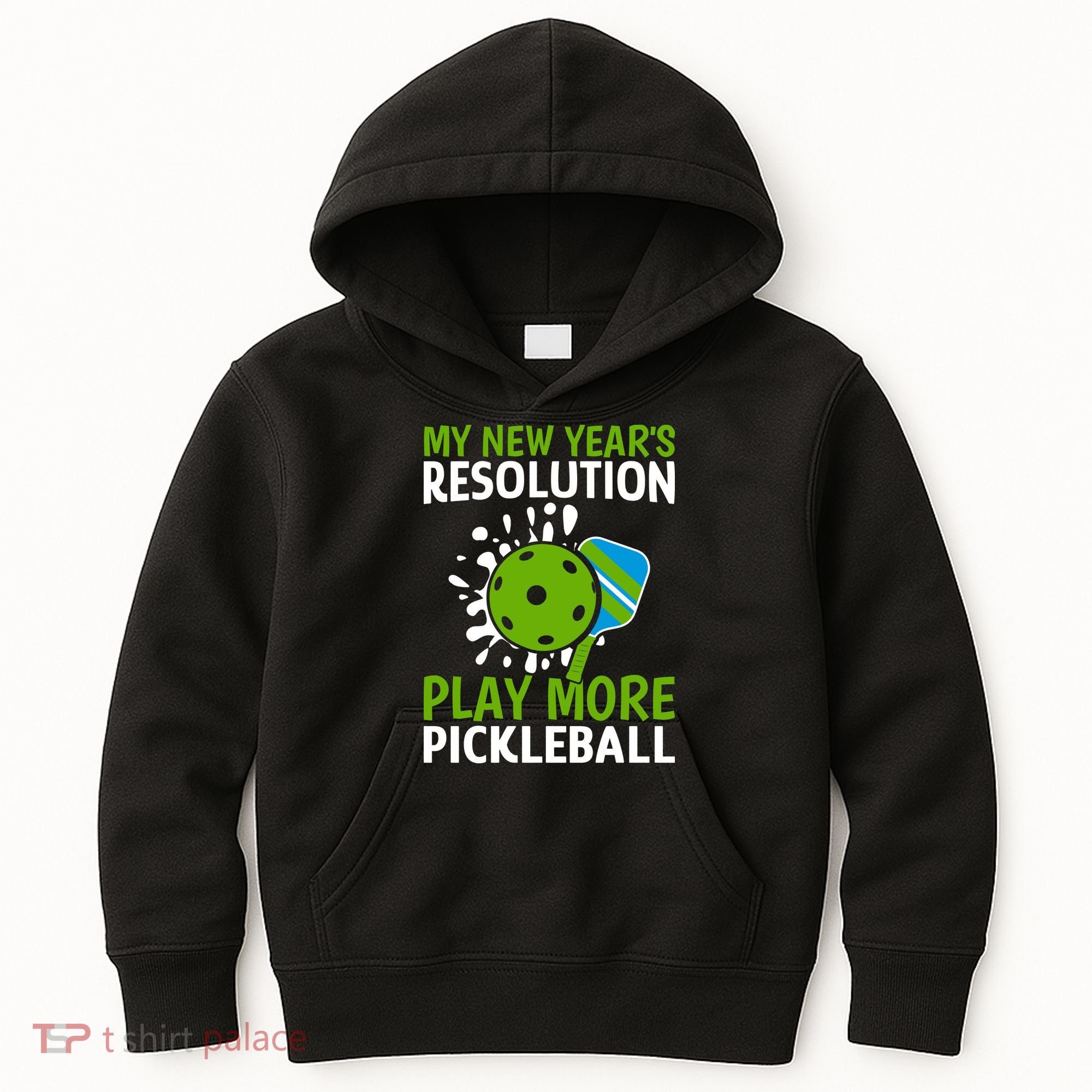 My New Year's Play More Pickleball Gift For Pickleball Lovers Kids Hoodie