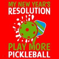 My New Year's Play More Pickleball Gift For Pickleball Lovers Santa Hat thumb 1